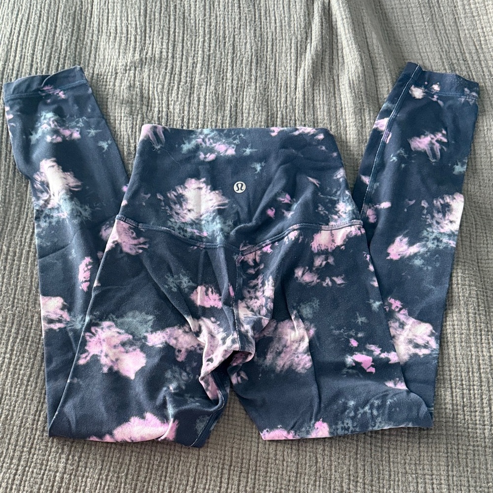 lululemon athletica Tie-Dye Leggings - Pink and Black